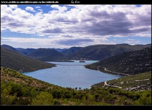 Wahnsinns Aussicht auf die Bistrina-Bucht, Pelješac und im Hintergrund die Insel Mljet