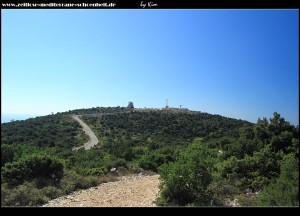 Berg Hum - Blick auf die Radarstation